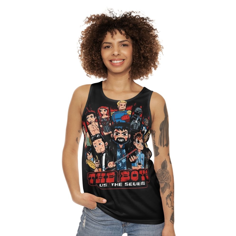 Unisex "The Boys" superhero and anti-hero tank top - women