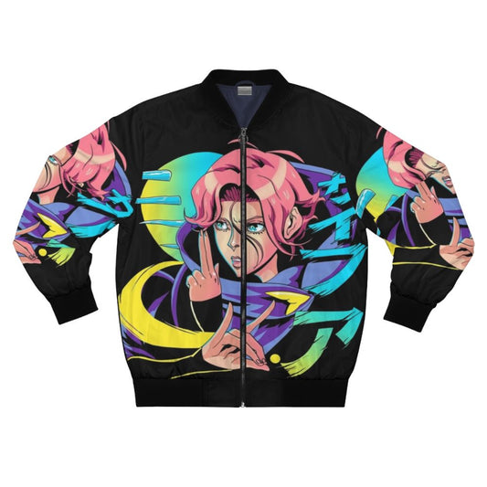 Sypha the Speaker Magician Bomber Jacket featuring the iconic character from Castlevania designed by zerobriant