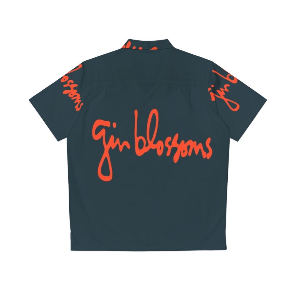 Vintage Hawaiian shirt with Gin Blossoms logo - Back