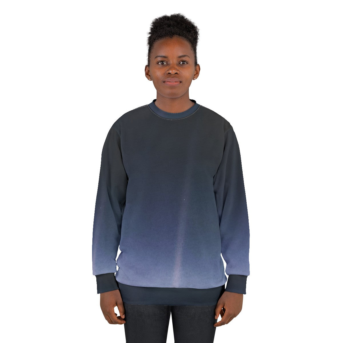 Pale Blue Dot Voyager 1 Sweatshirt featuring scientific infographics - women