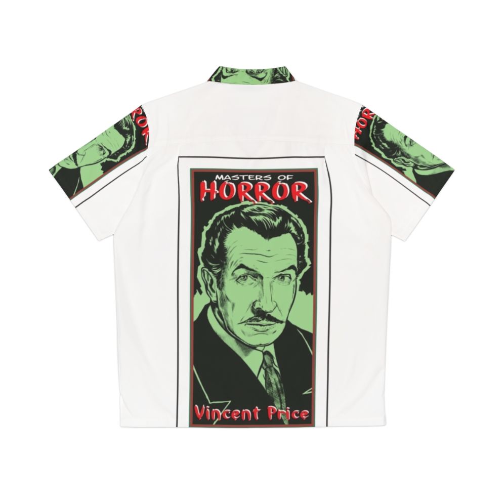 Vintage Hawaiian shirt featuring horror movie icon Vincent Price - Back