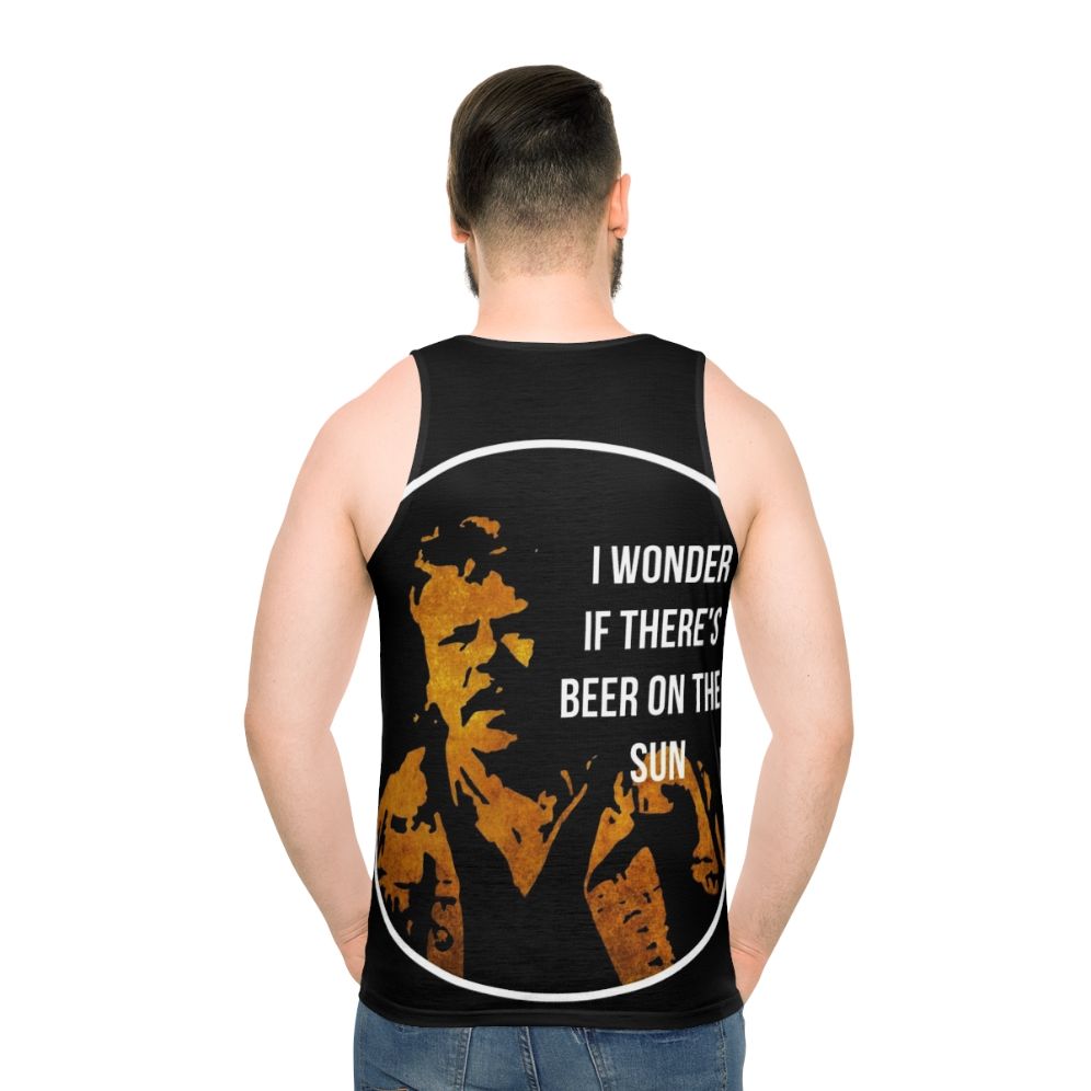 Zap Rowsdower Beer Quote Unisex Tank Top - men back