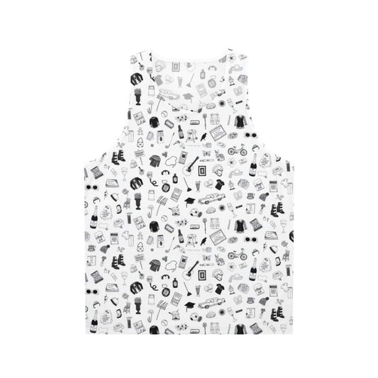 Handcrafted unisex pattern tank top inspired by Schitt's Creek