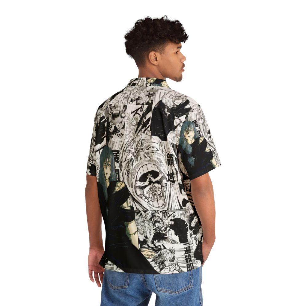 Aoi Mahito Jujutsu Kaisen Hawaiian Shirt - Flat lay