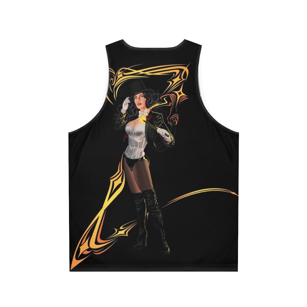 Zatanna Z Unisex Tank Top featuring DC Comics superhero character - Back