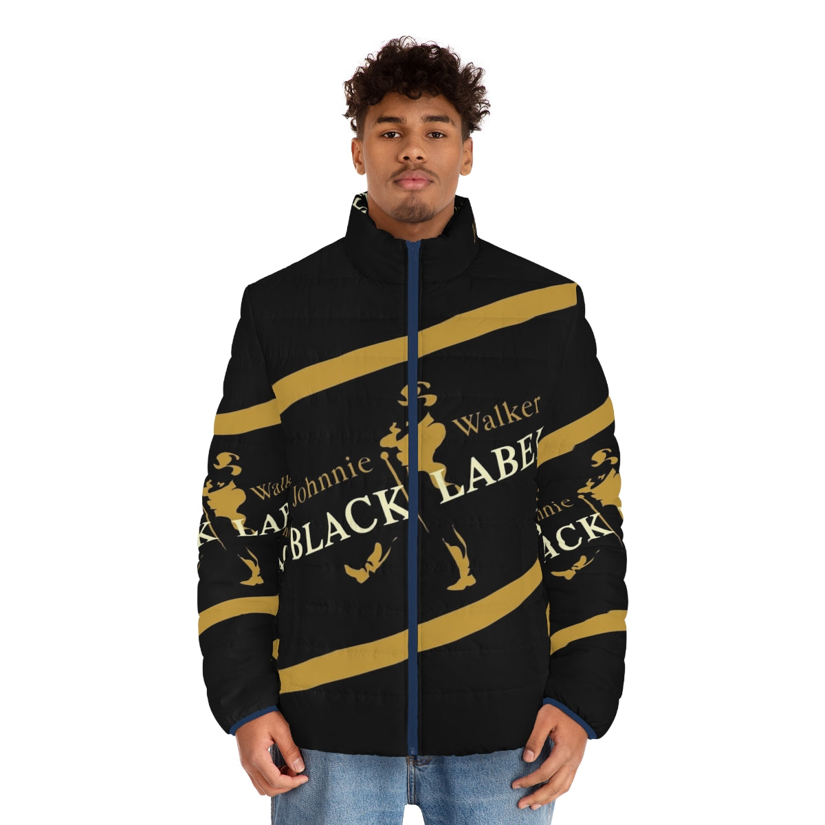 Johnnie Walker Black Label Puffer Jacket - men front