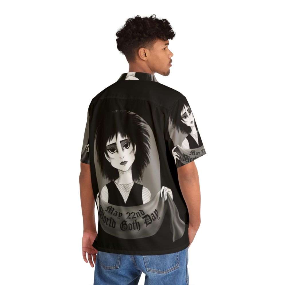 World Goth Day Siouxsie Inspired Gothic Hawaiian Shirt - People Back