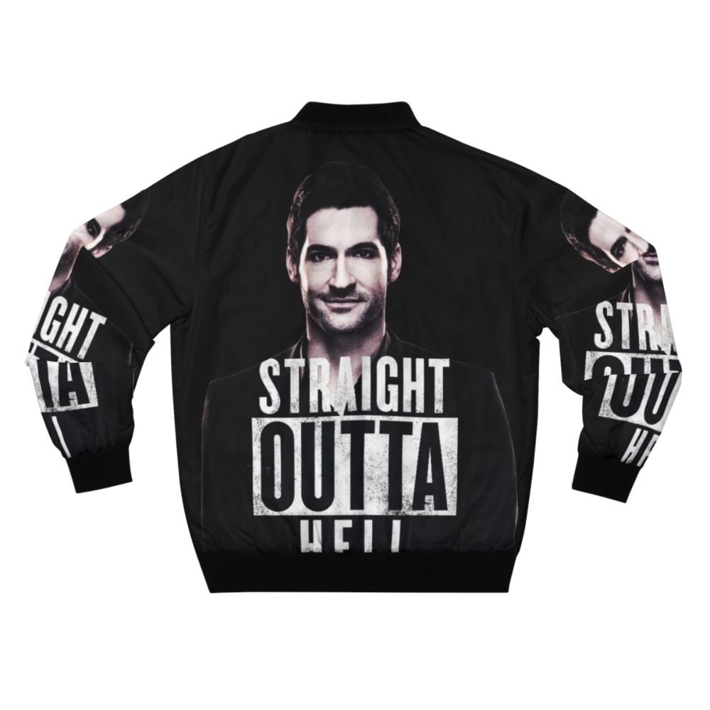 Lucifer Devil Bomber Jacket - Straight Outta Hell - Back