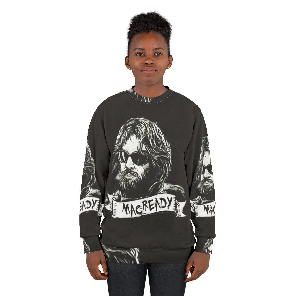 "The Thing Macready Sweatshirt featuring John Carpenter's 80s horror classic" - women