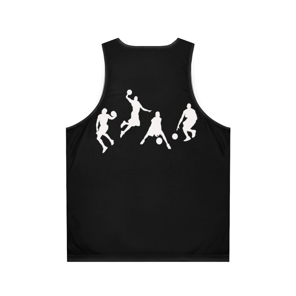 Basketball Player Unisex Tank Top featuring Michael Jordan's iconic style - Back