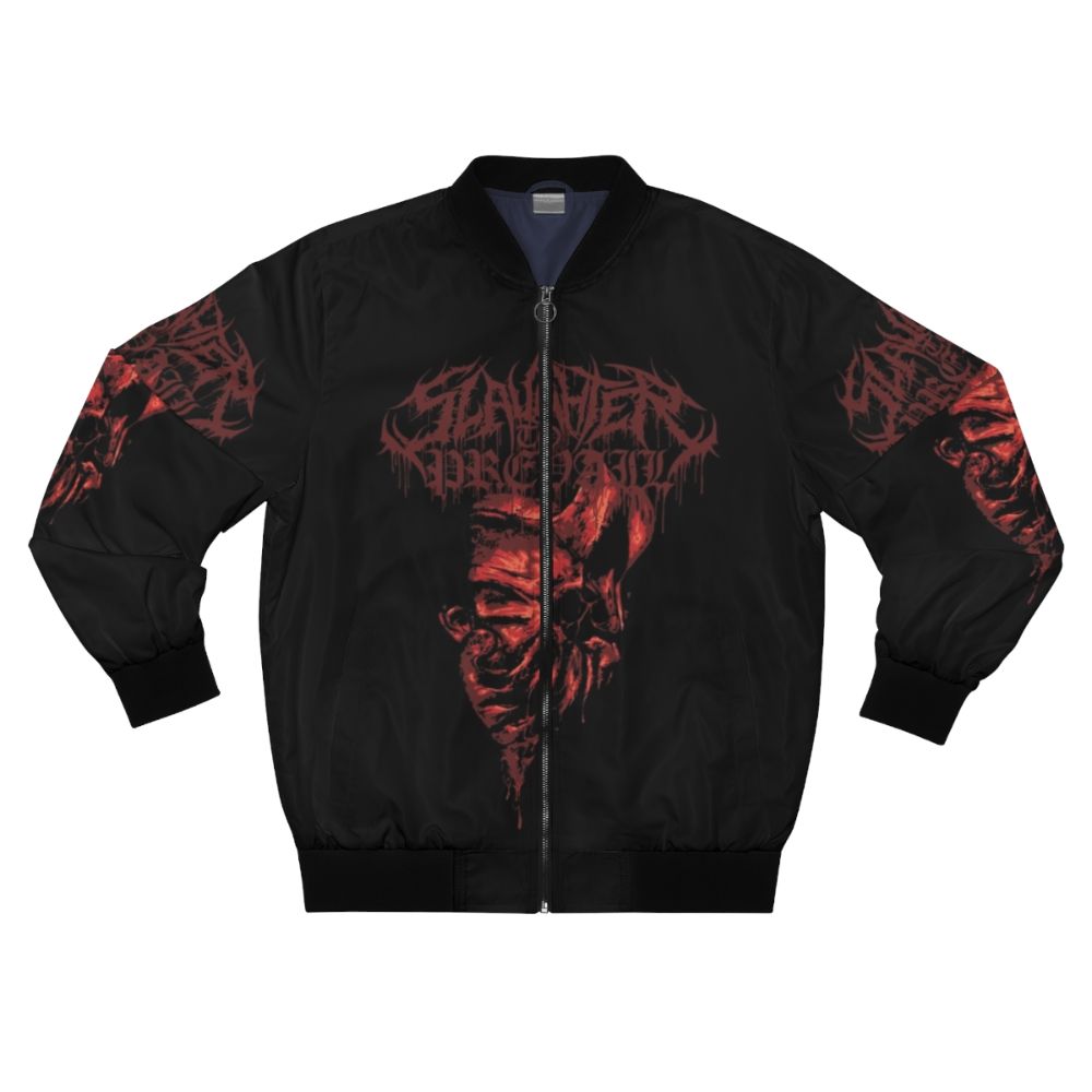 Slaughter to Prevail Bomber Jacket featuring the band's logo and artwork