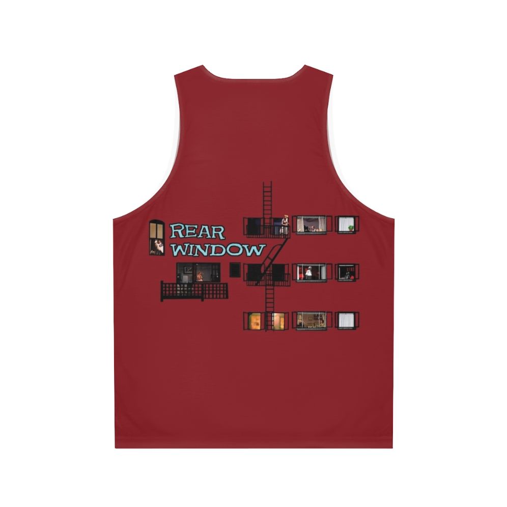 Rear Window Hitchcock Film Unisex Tank Top - Back