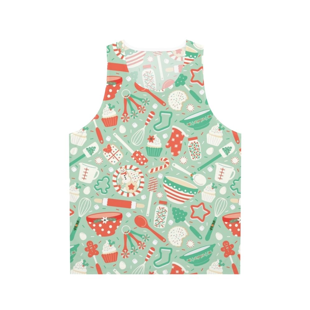 Christmas baking unisex tank top