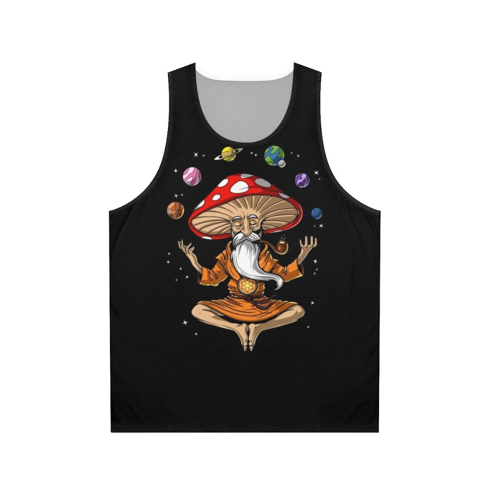 Psychedelic Mushroom Buddha Unisex Tank Top