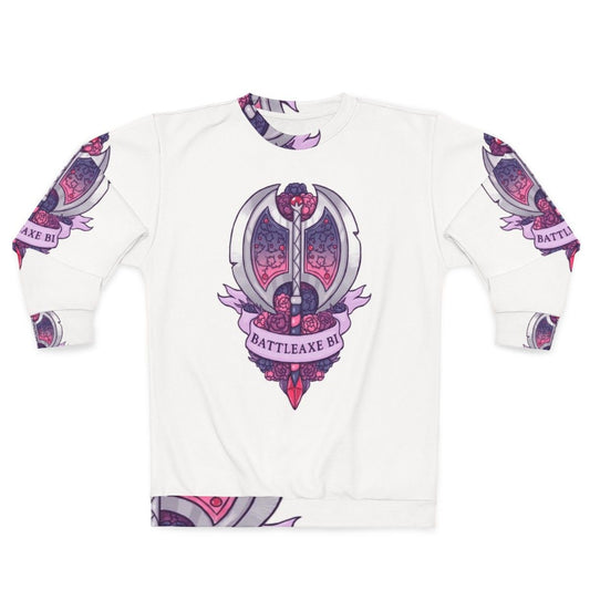 Bisexual Battleaxe Floral Sweatshirt