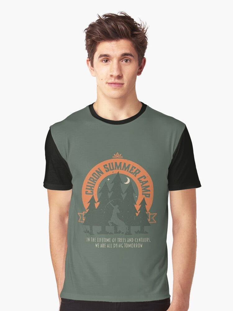 Chiron Summer Camp Graphic T-Shirt featuring a Chiron design inspired by the Song of Achilles - Men