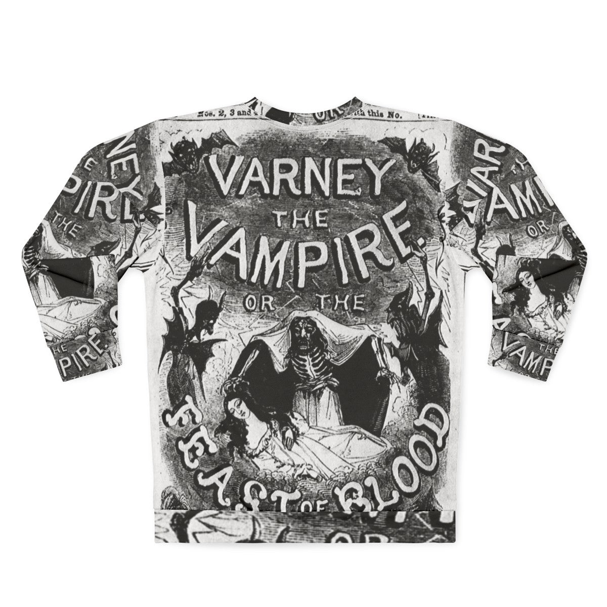 Varney the Vampire Gothic Sweatshirt - Back