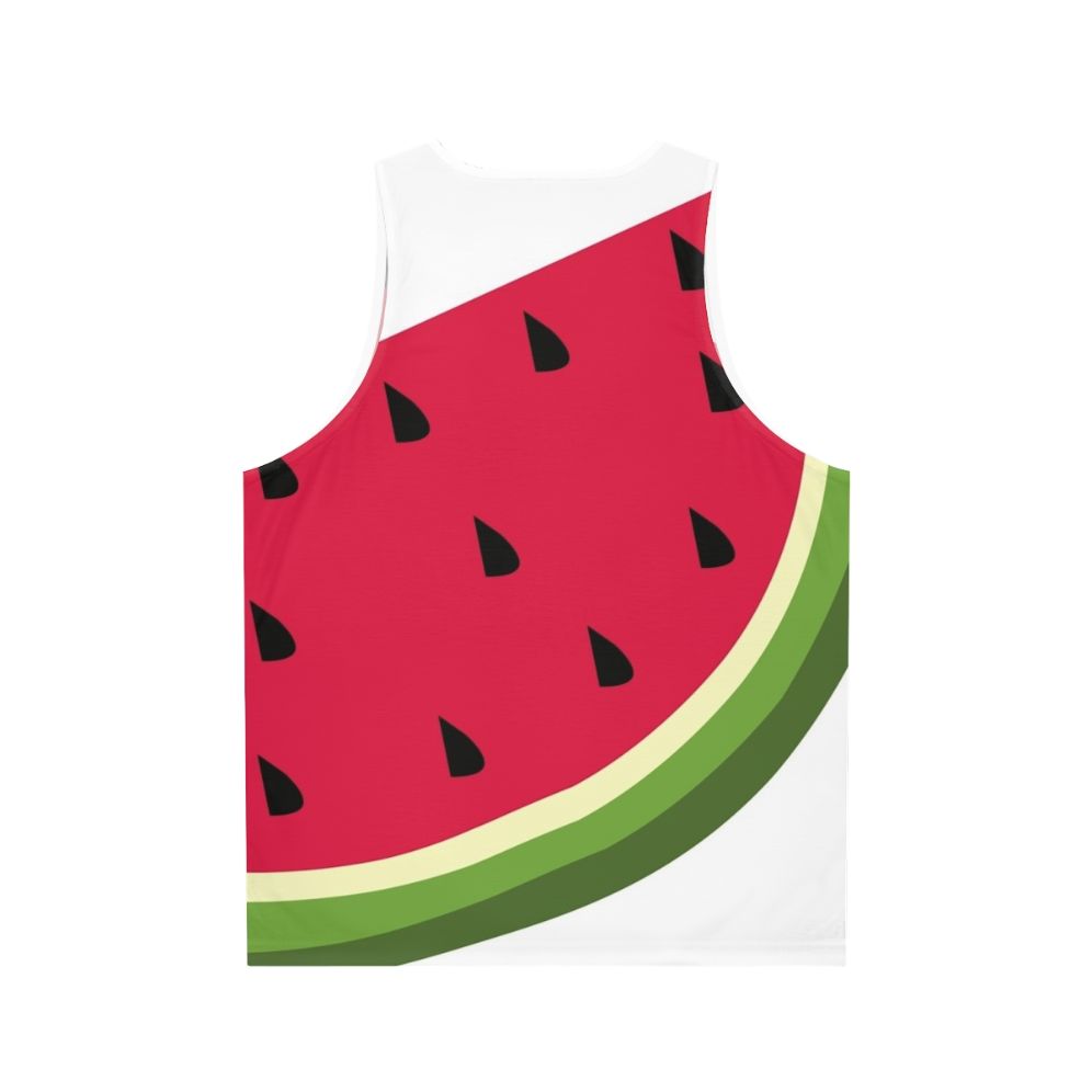 Watermelon Design Unisex Tank Top - Back