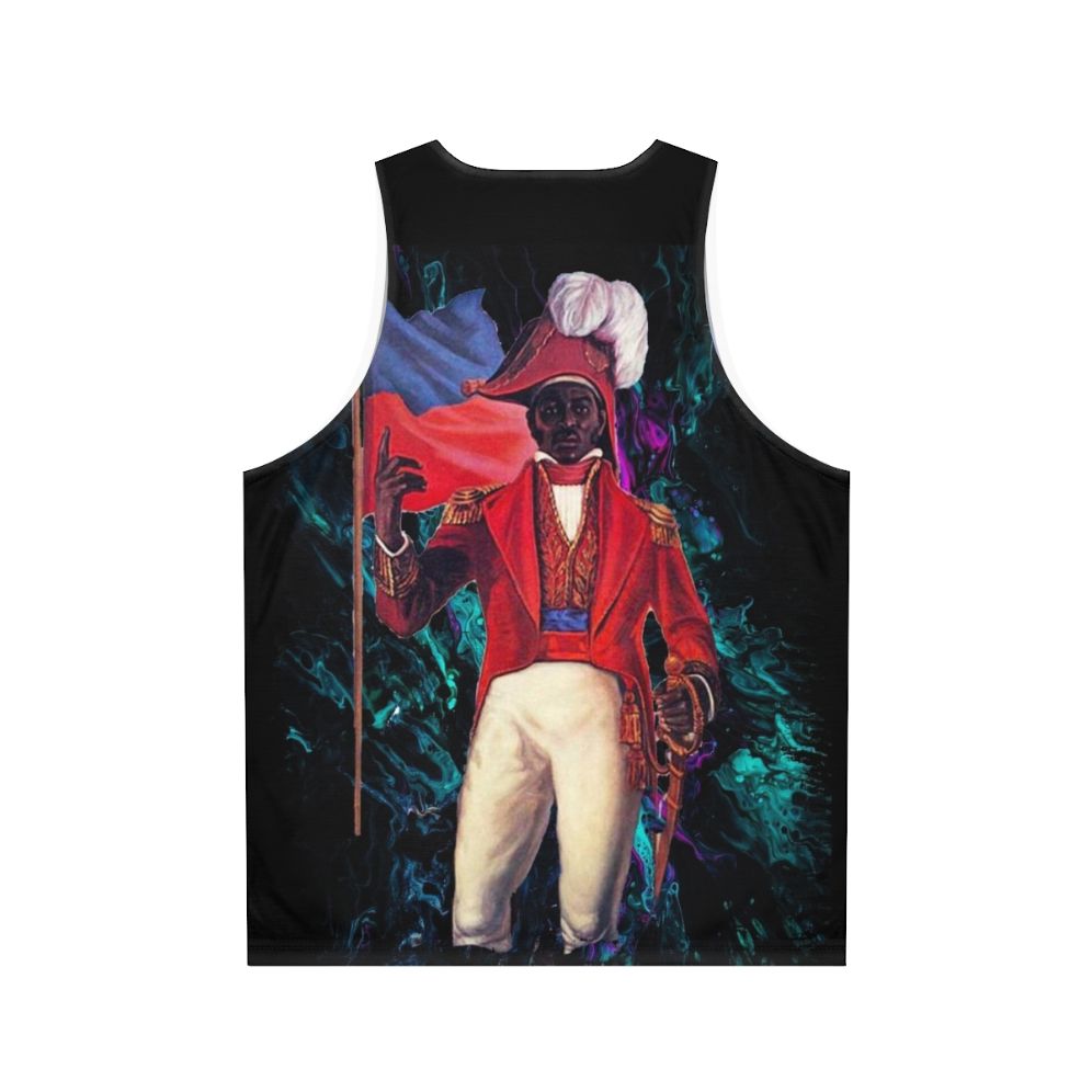 Haitian Revolution Abstract Unisex Tank Top - Back