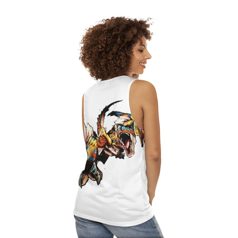 Monster Hunter Tigrex Unisex Power Tank Top - women back