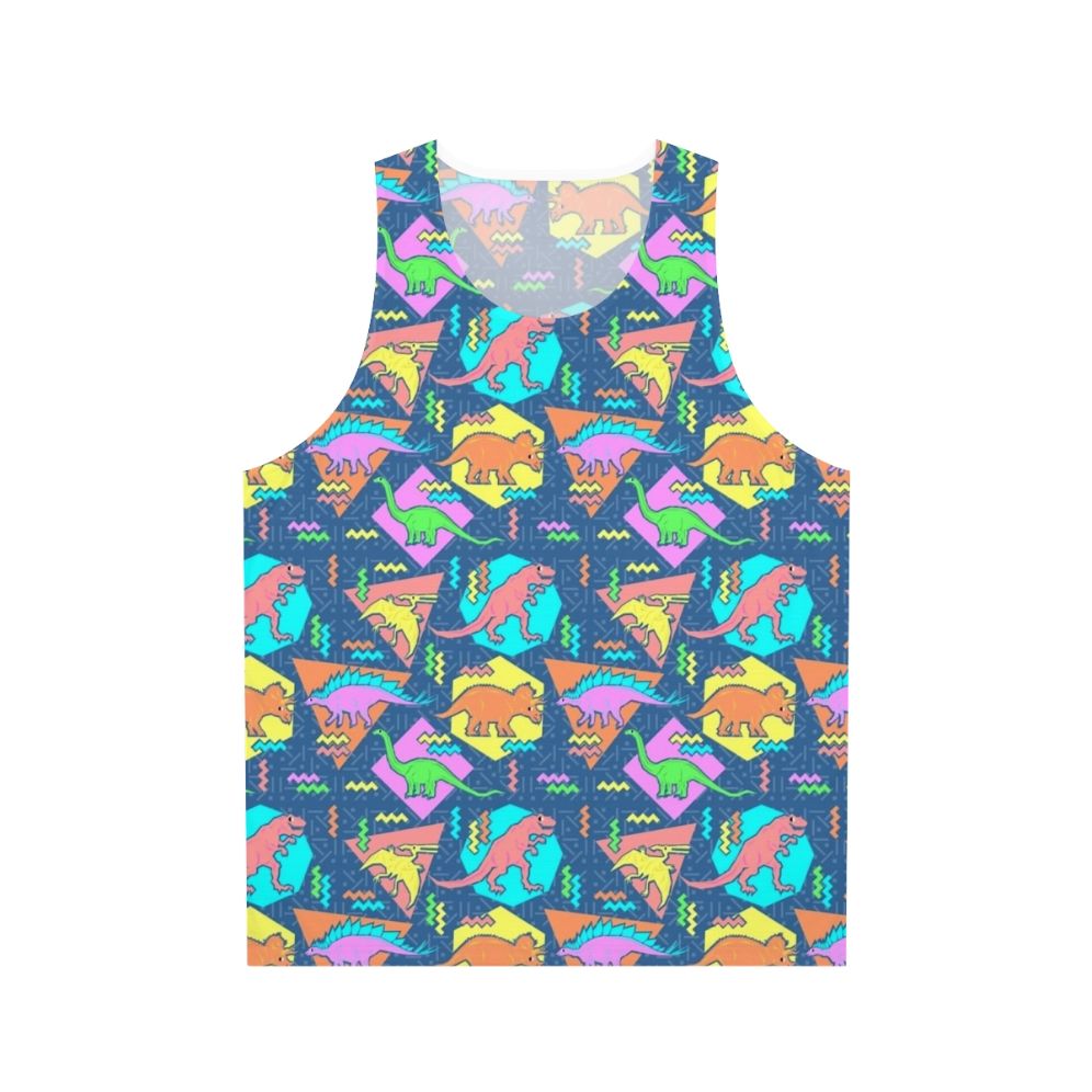 Nineties Dinosaurs Pattern Unisex Tank Top