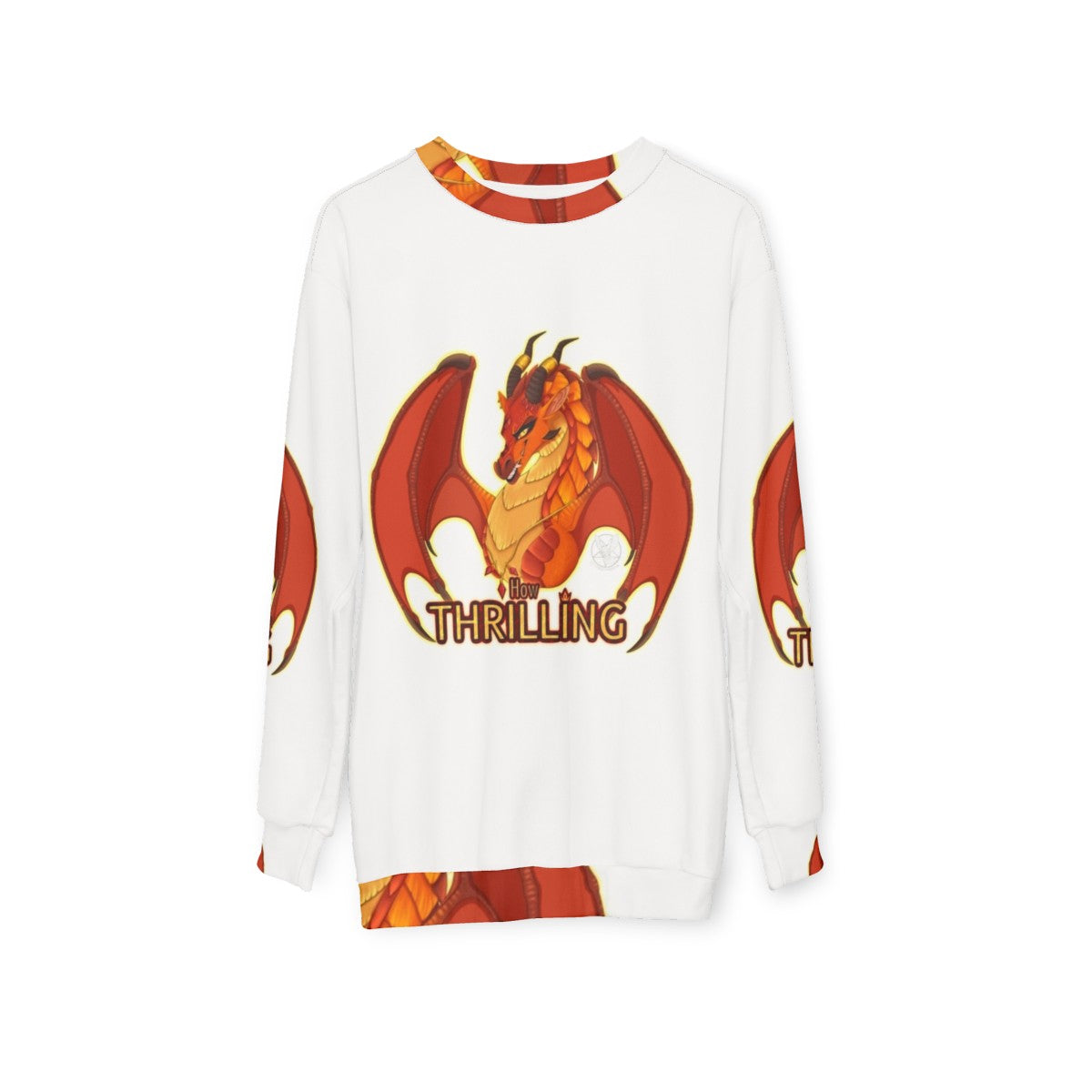 Wings of Fire Queen Scarlet Dragon Sweatshirt - hanging