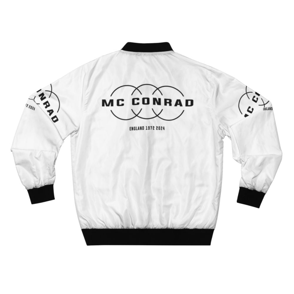 MC Conrad England Music Bomber Jacket with Circles and D66 Design - Back