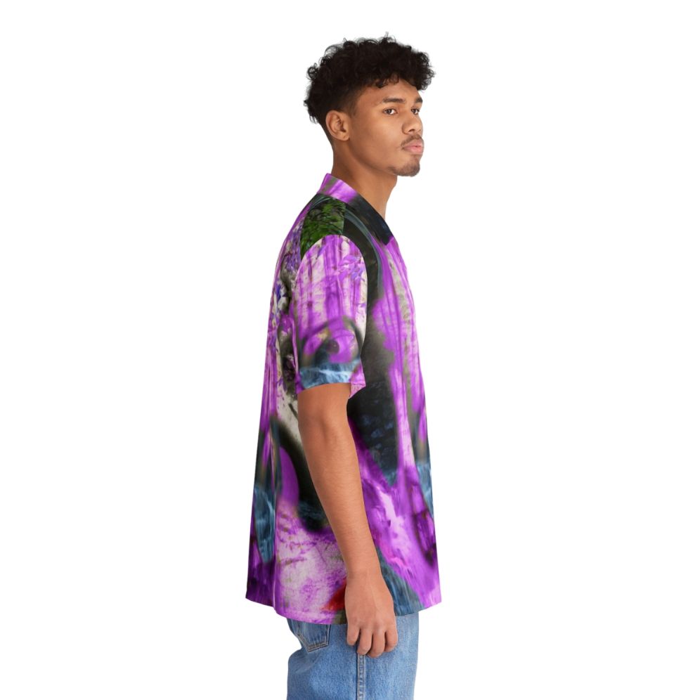 Waterfall Hawaiian shirt with surreal nature landscape - People Pight