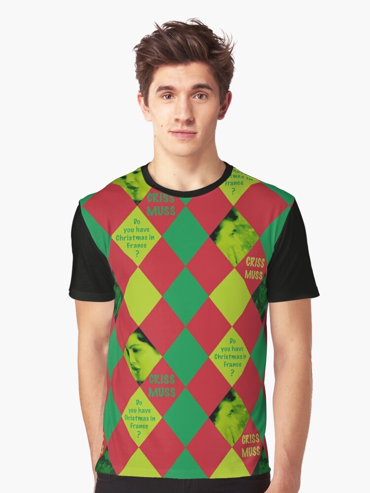 "CRISS-MUSS" 80s Christmas graphic t-shirt featuring characters from the movie "Better Off Dead" - Men