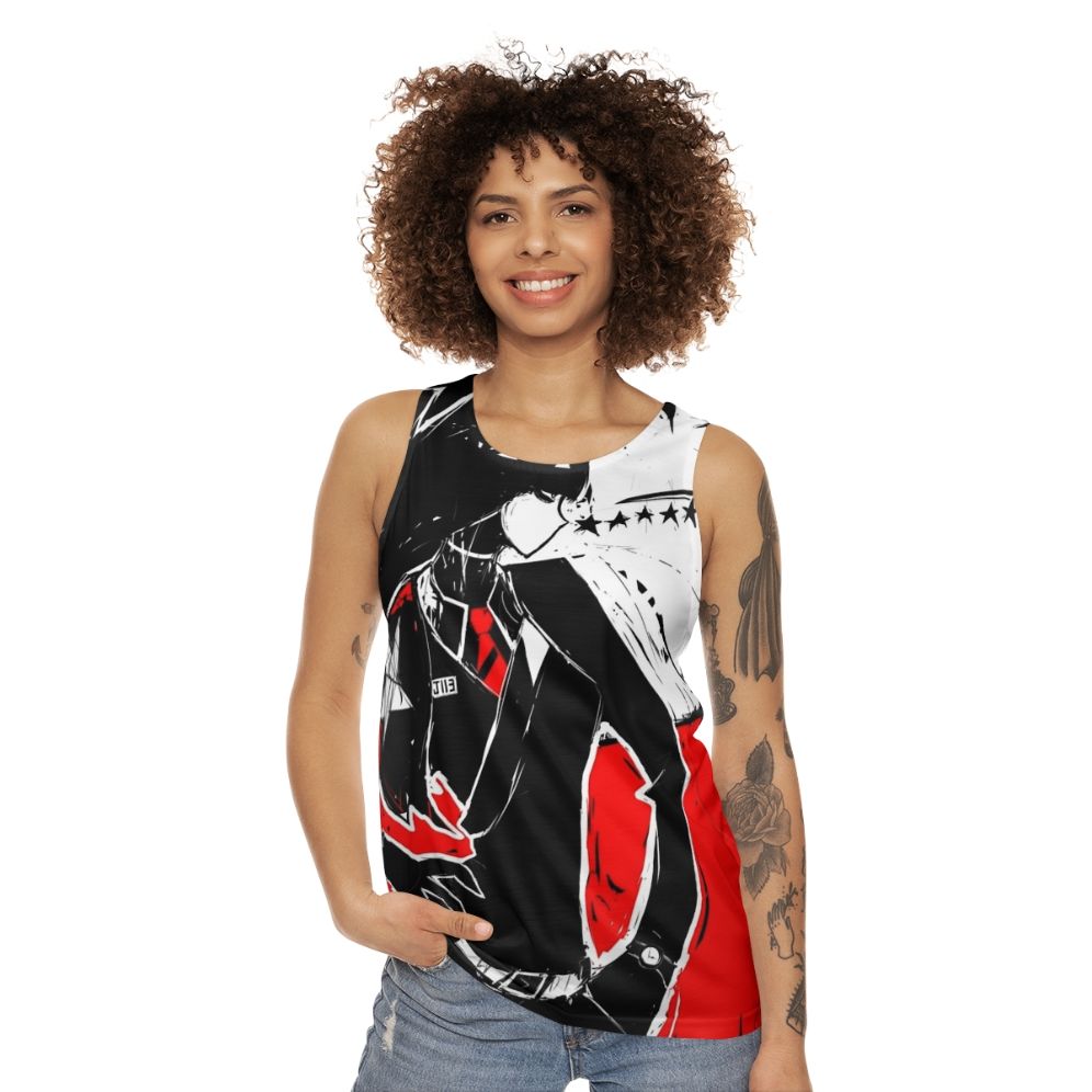 Wandering stars horror unisex tank top - women