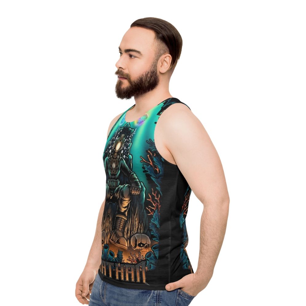 Leviathan diver unisex custom tank top - men side