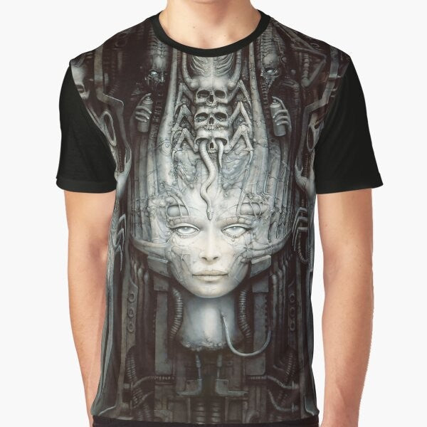 HR Giger Alien Graphic T-Shirt