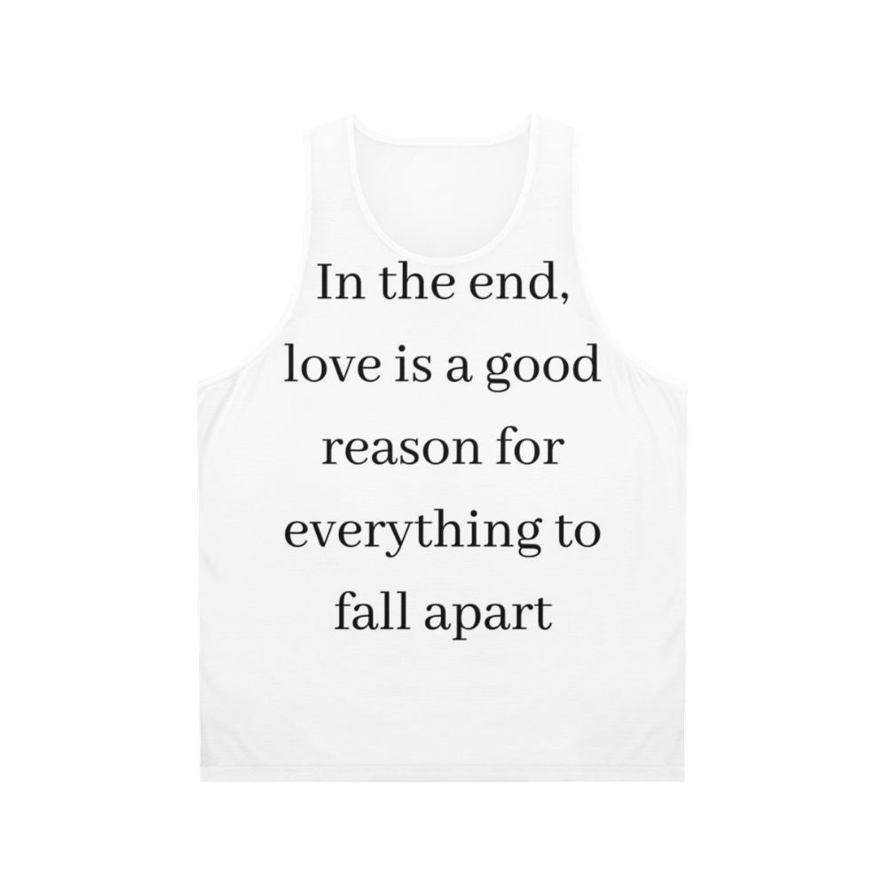 Unisex Money Heist Tokyo Quote Tank Top