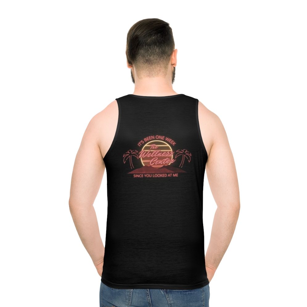 Unisex Wellness Center Logo Tank Top - men back