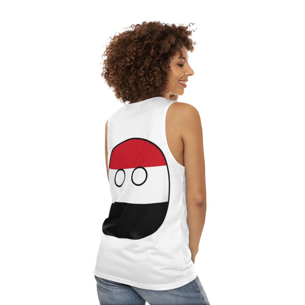 Yemen Countryball Unisex Tank Top - women back