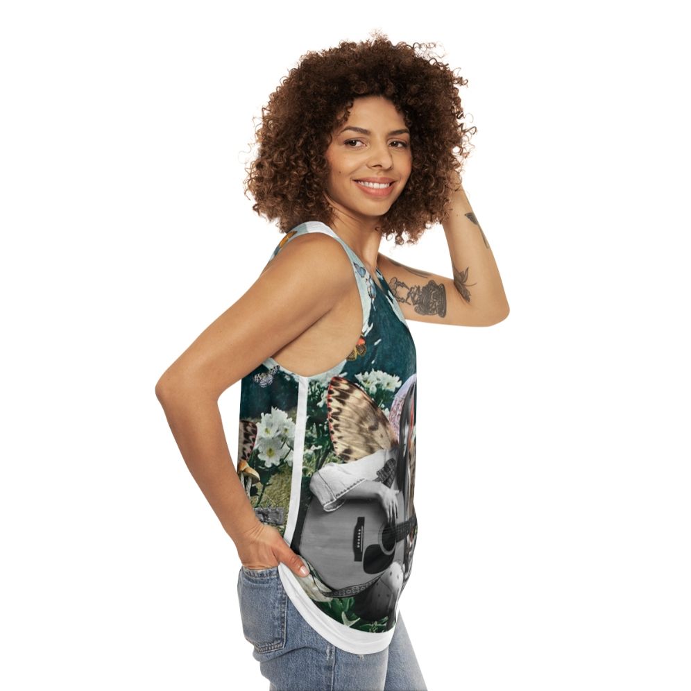 Joni Mitchell Classic Unisex Folk Music Tank Top - women side