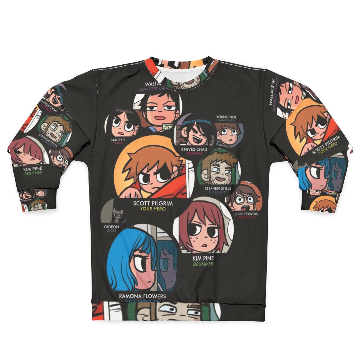 Scott Pilgrim Characters Graphic Sweatshirt