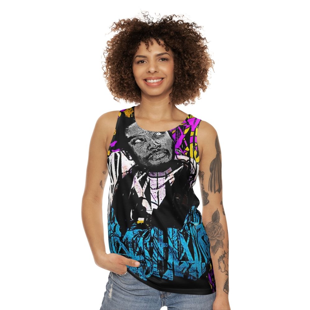 Retro Graffiti Unisex Tank Top - women