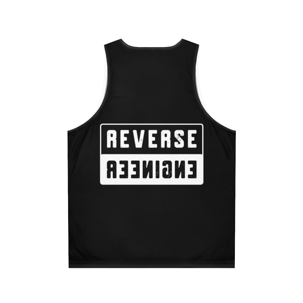 Reverse Engineer Funny Tank Top - Back