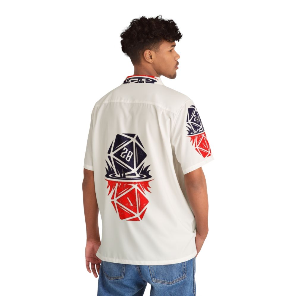 Stranger Things Upside Down Dice D20 Hawaiian Shirt - People Back