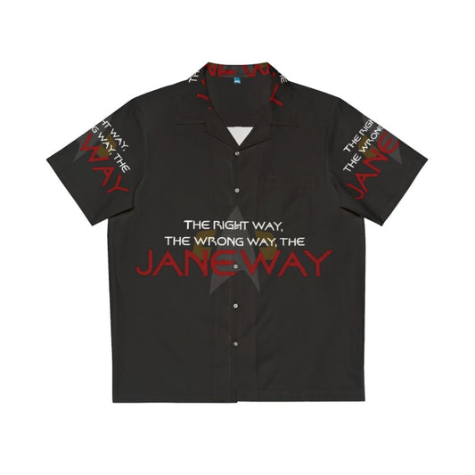 Captain Janeway Hawaiian-Style Shirt for Star Trek Voyager Fans