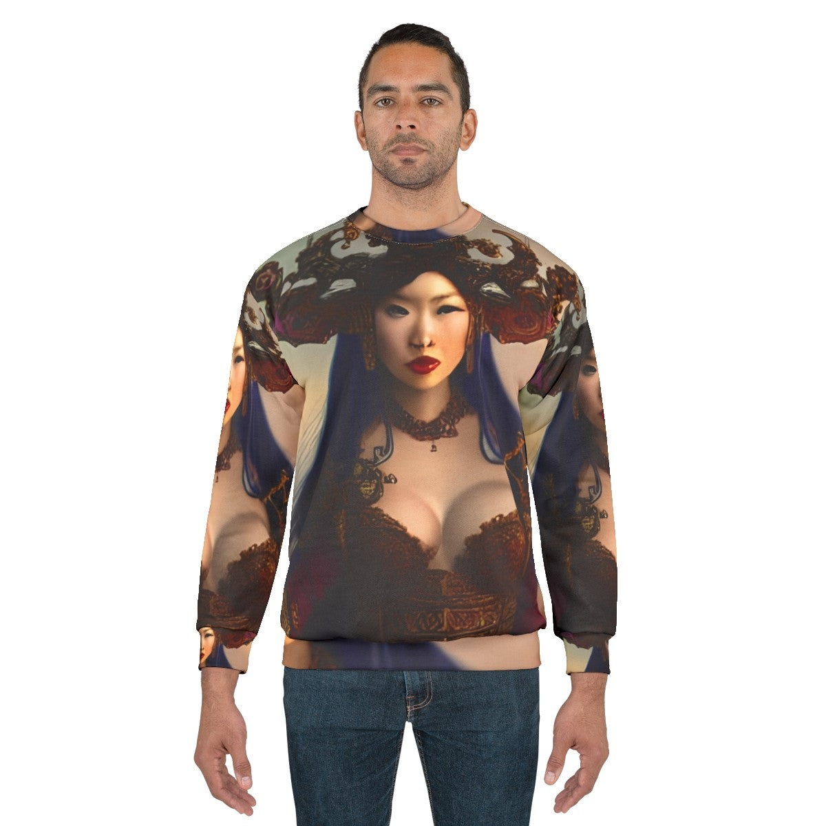 Zheng Yi Sao, Chinese Pirate Queen Portrait Sweatshirt - men