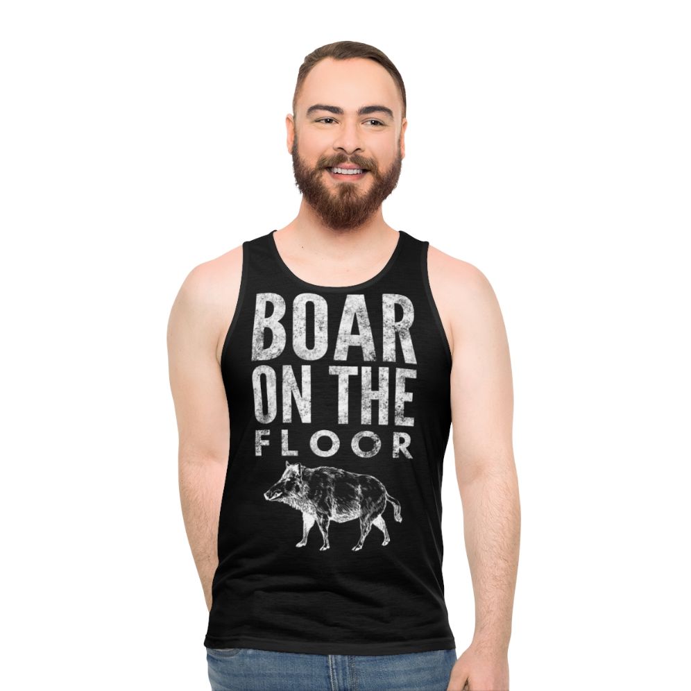 Boar print unisex tank top inspired by Succession TV show - men