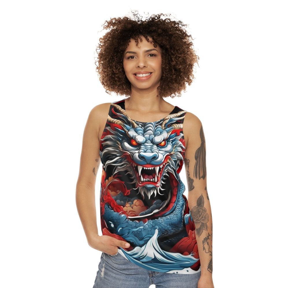 Dragon Chinese Zodiac Unisex Tank Top - women