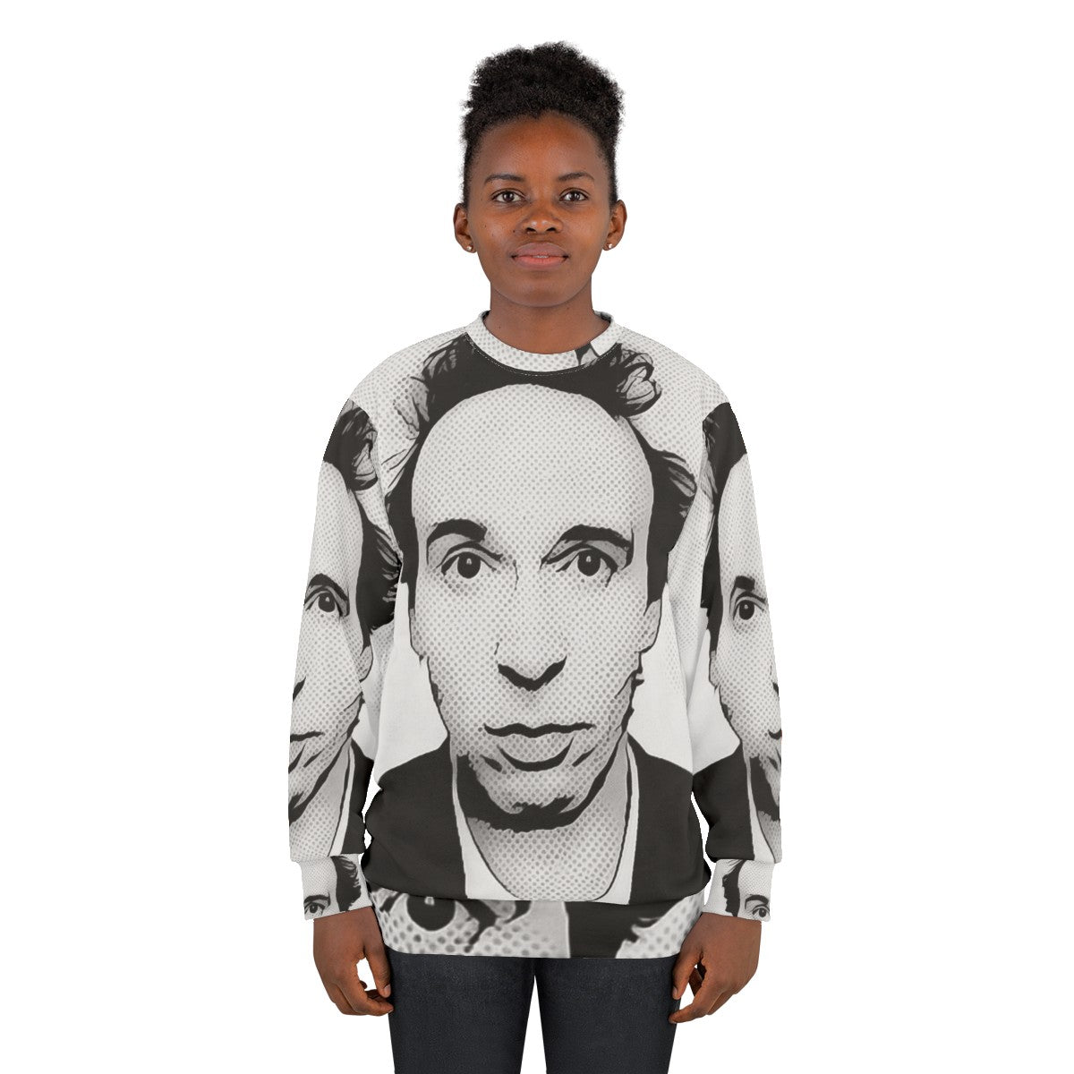 Roberto Benigni Italian Actor Pop Art Portrait Sweatshirt - women