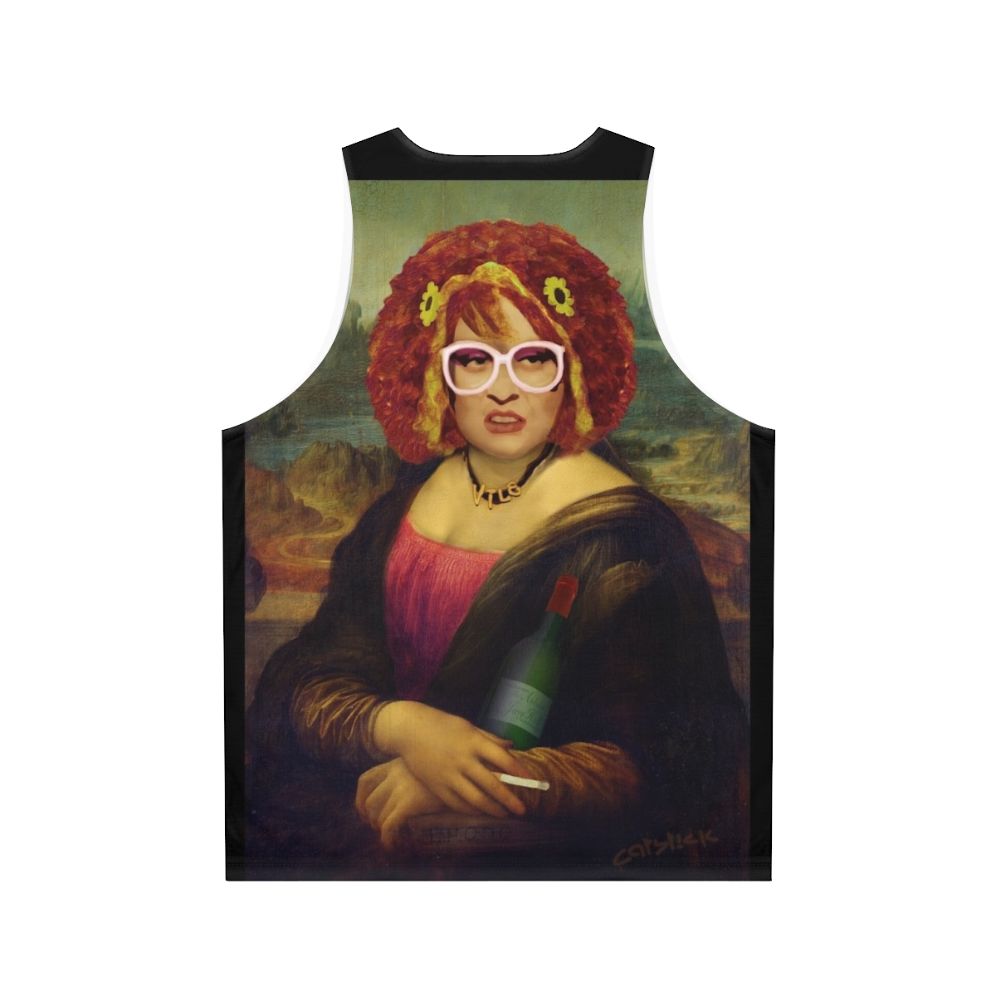 Unisex Moaner Linda Mona Lisa Tank Top - Back