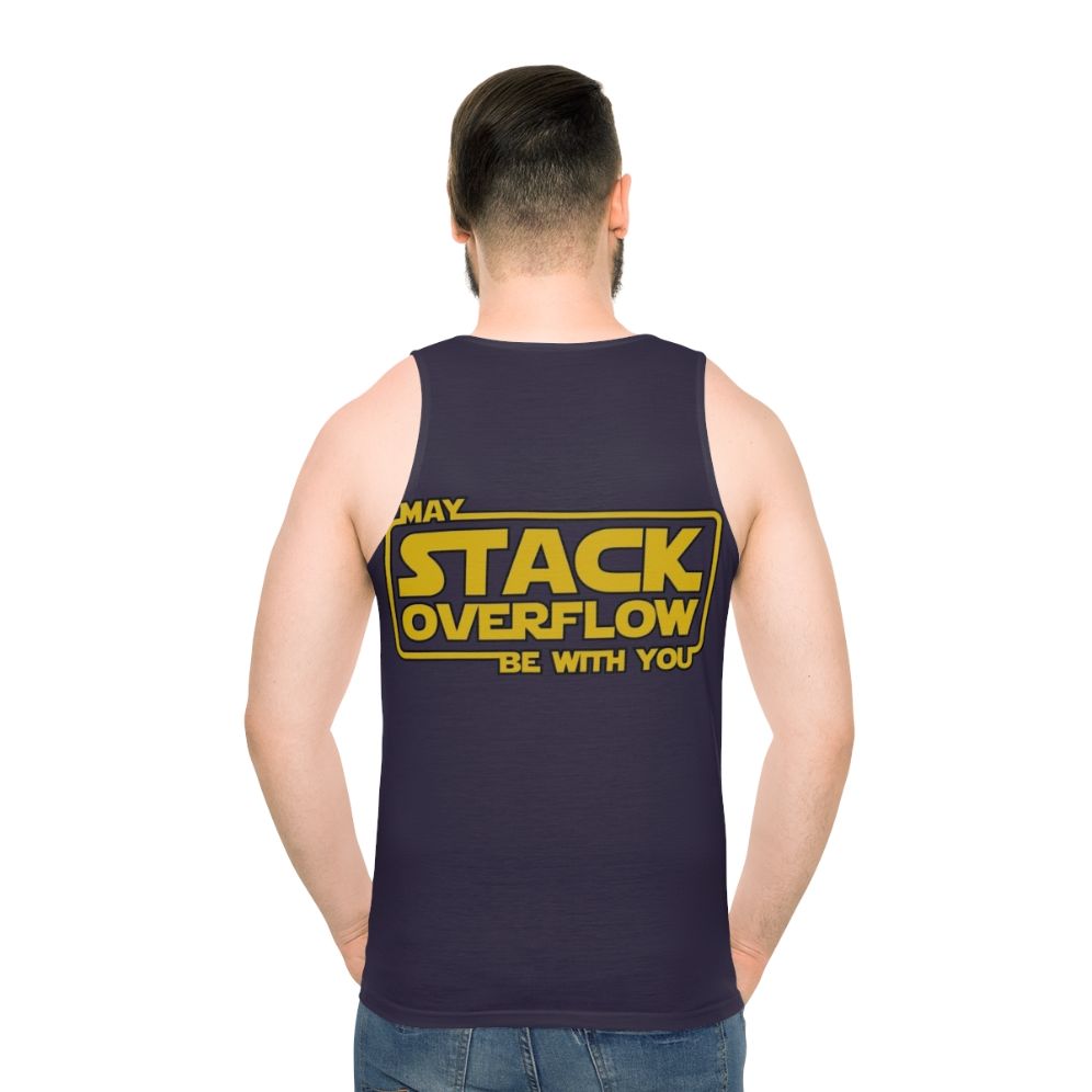 Stack Overflow Unisex Tank Top - men back