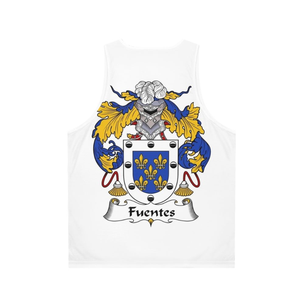 Fuentes Coat of Arms Unisex Tank Top - Back