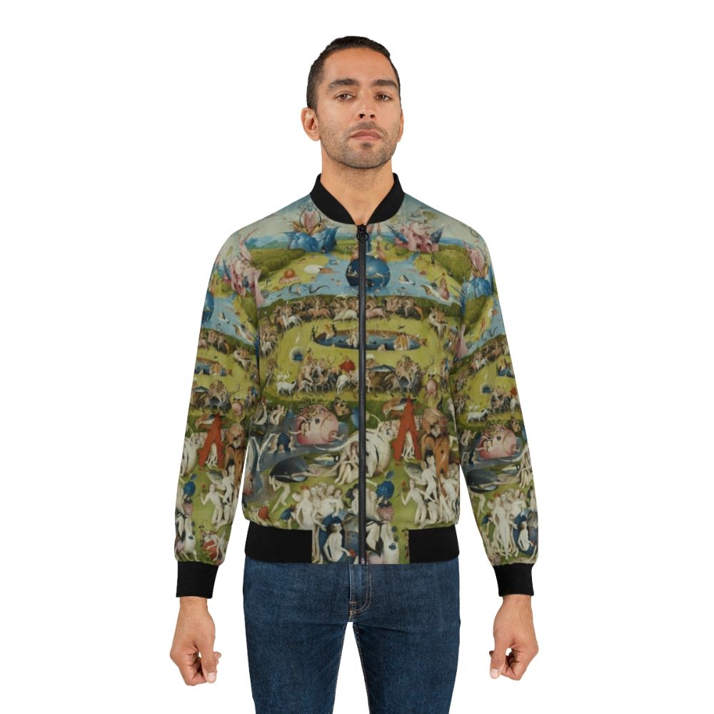 Hieronymus Bosch inspired bomber jacket featuring The Garden of Earthly Delights - Lifestyle