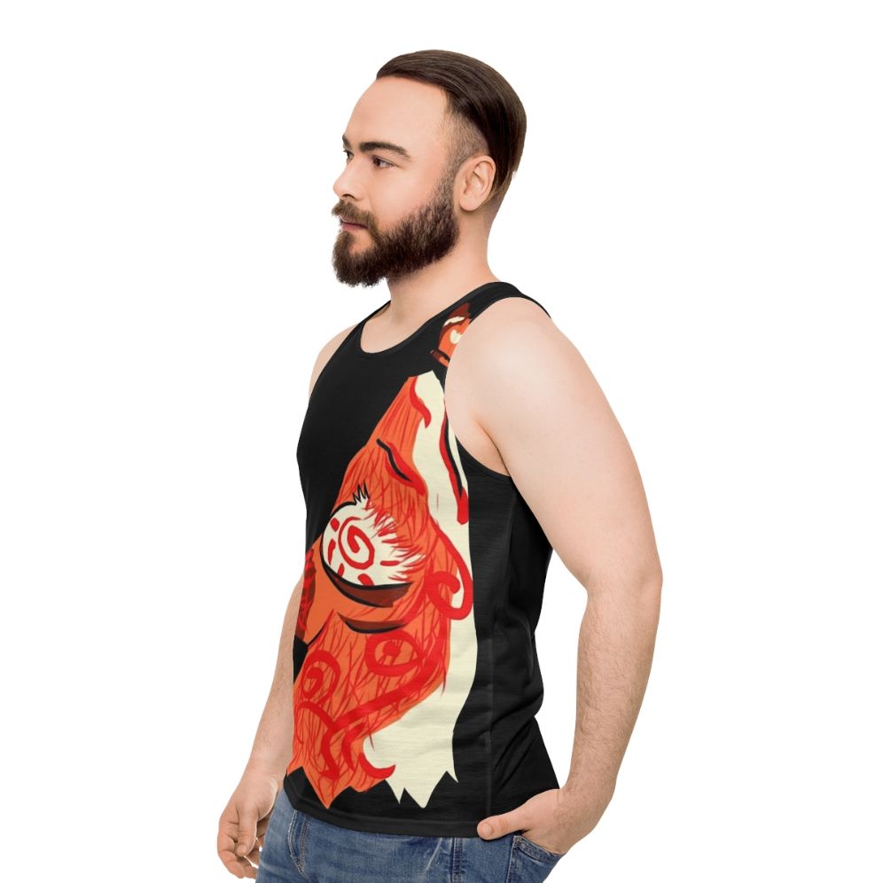 Kitsune spirit fox unisex tank top - men side